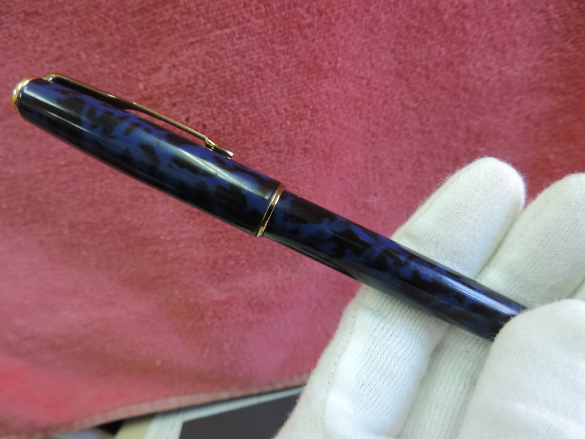 PARKER パーカー SONNET ブルーマーブル 万年筆 　箱付_画像4