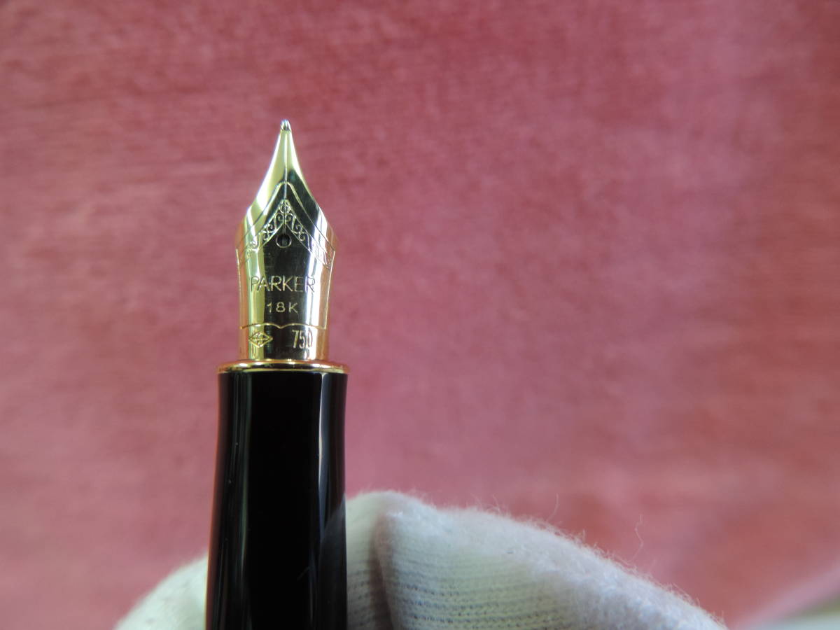 未使用　PARKER パーカー SONNET マーブル柄　18K750 万年筆 　箱付_画像6