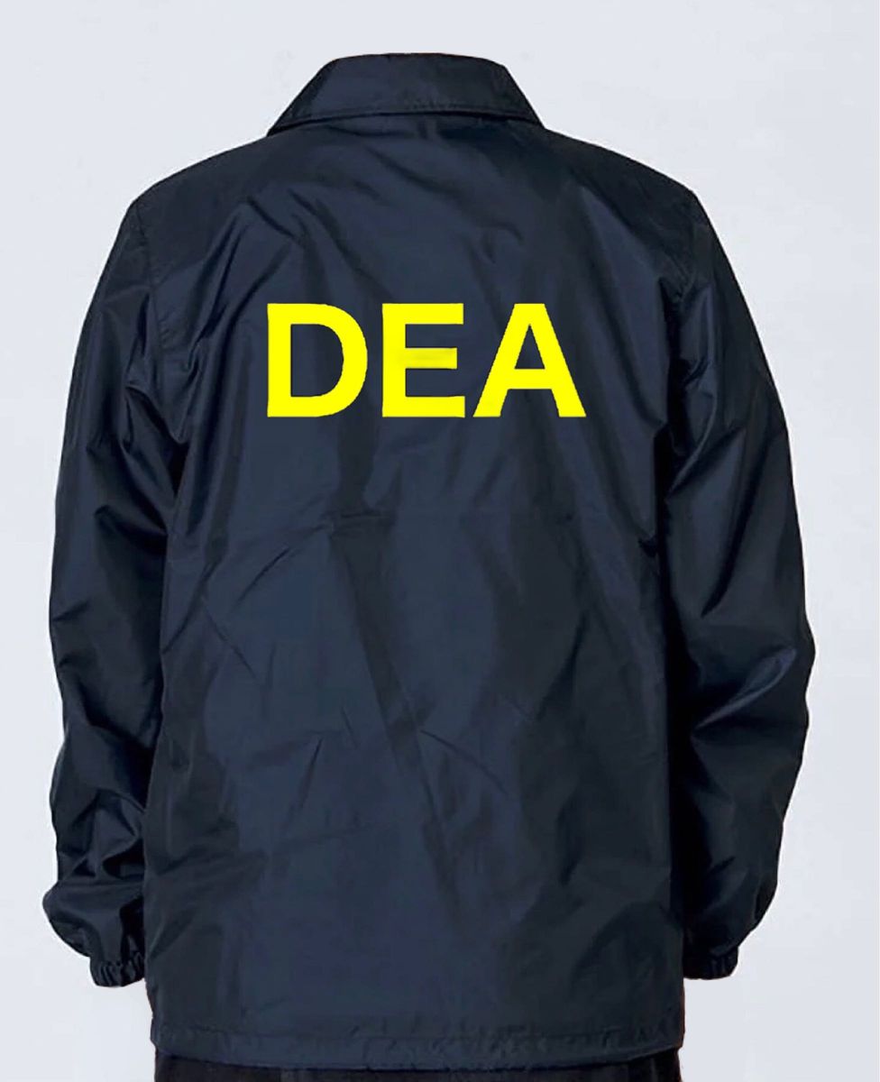 少量入荷　送料込　DEA   麻薬取締局  Lサイズ　コーチジャケット　サバゲー　コスプレ