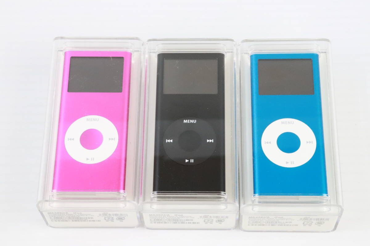 1円～★未開封・未使用★Apple アップル iPod nano 4GB/8GB まとめて3点セット まとめ売り MA489/J MA497J/A MA428/J アイポッド ナノ Q817_画像3