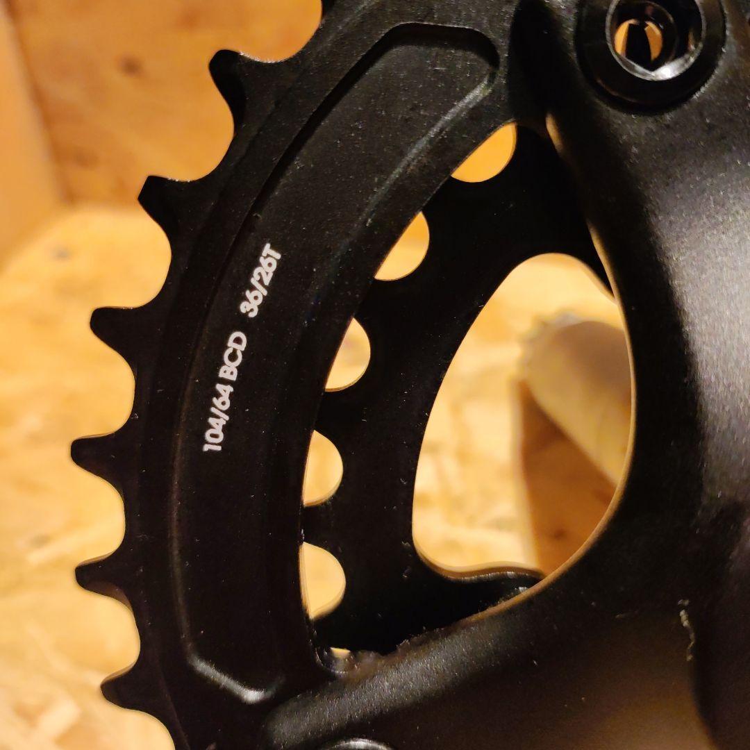 PRAXIS WORKS CADET 】 36-26Tのクランクです PCD 104でフロント PRAXIS WORKS CADET 】 36-26Tのクランクです PCD 104でフロント
