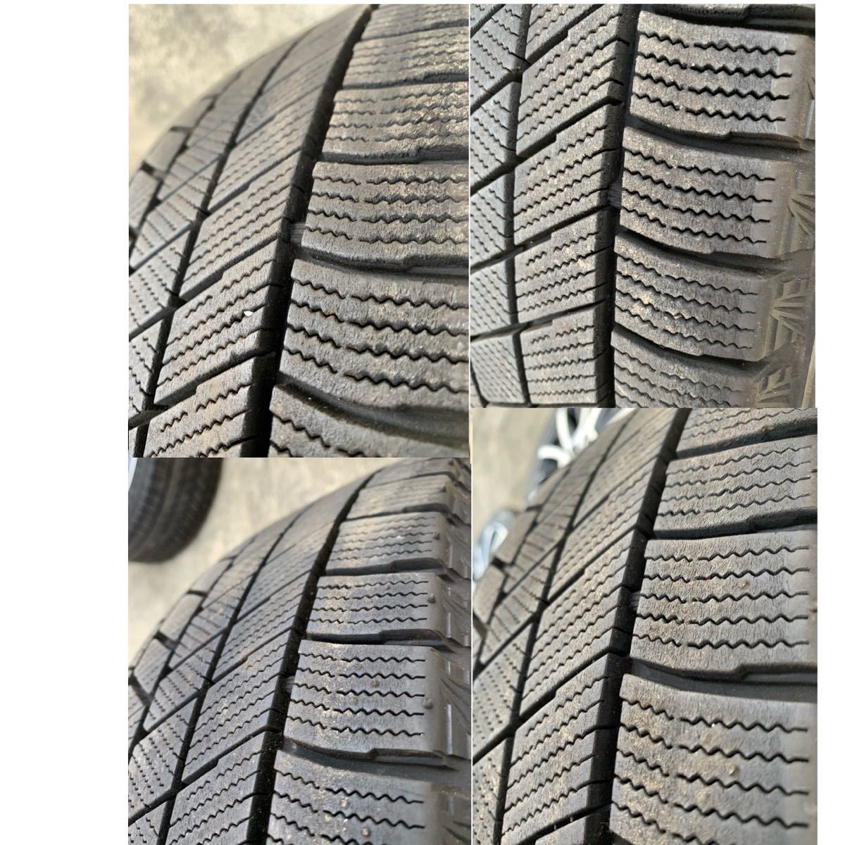 ブリヂストンVRX3 225/45R17 フォルクスワーゲン純正ホイール7J インセット49 4本　美品_画像8