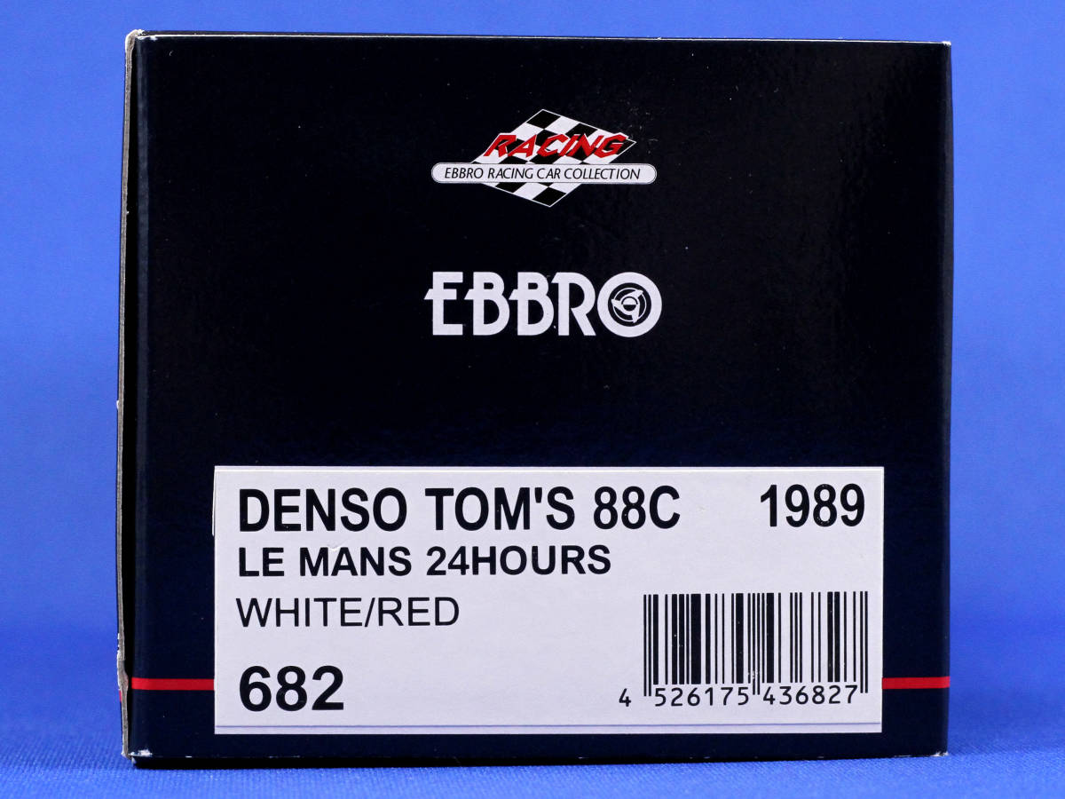 EBBRO 1/43 DENSO TOM*S 88C 1989 Le Mans 24Hours EBBRO Toyota DENSO TOM`S Ла Манш 24 час 