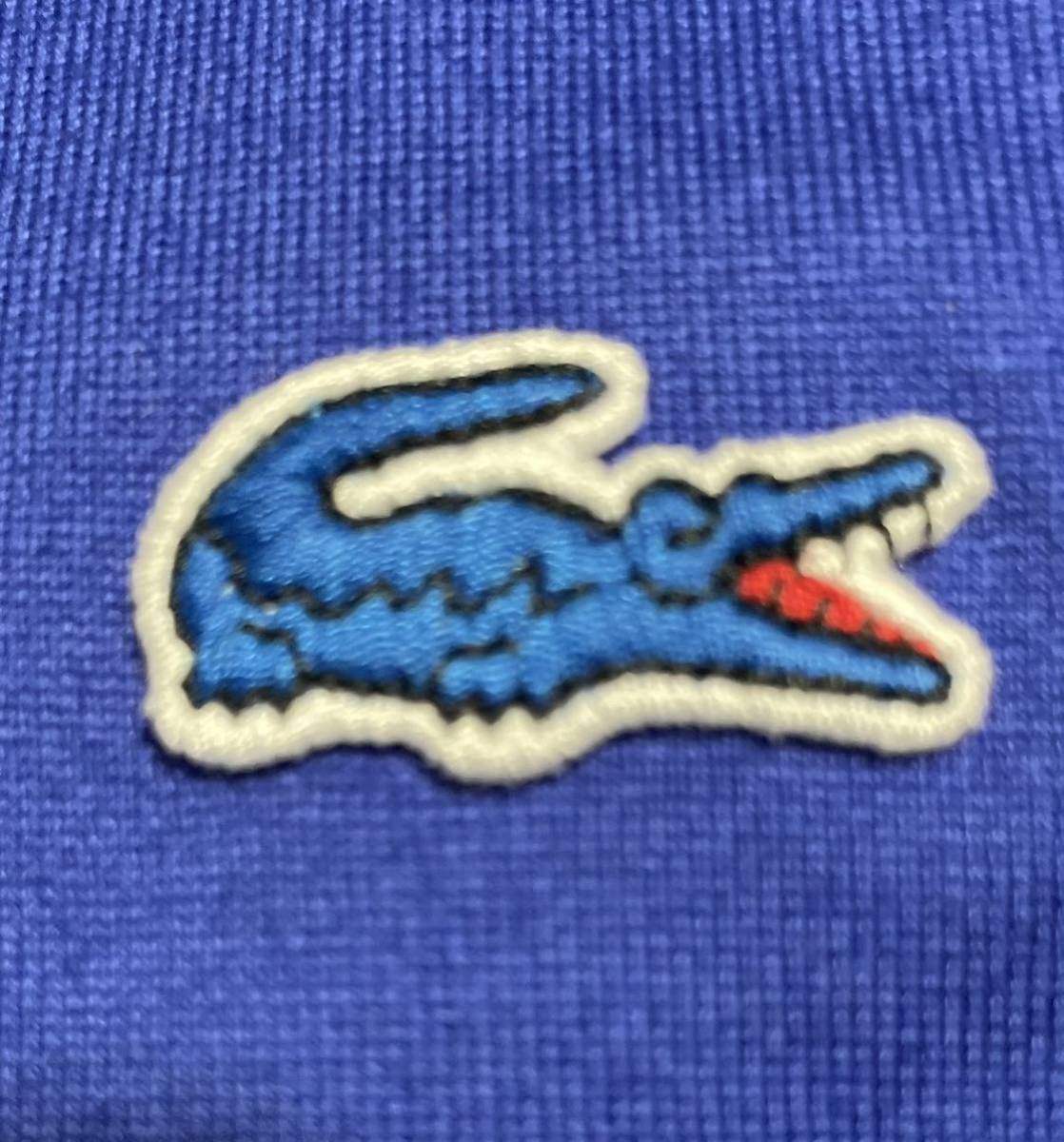 LACOSTE ラコステ NEW ヘビーウェイト コットン 長袖Tシャツ ブルー 美品　【SHIPS any別注】　定価11500円　ロングスリーブ ロン T_画像2