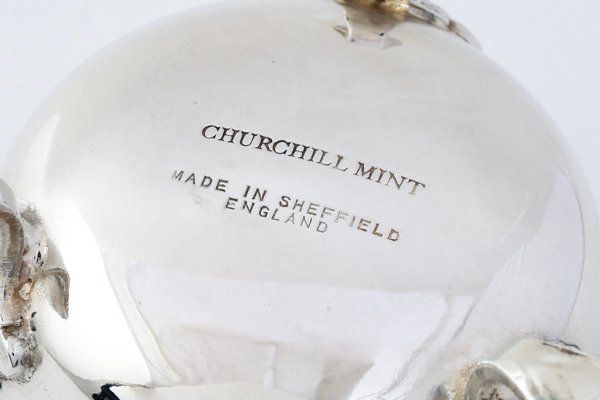 CHURCHILL MINT チャーチルミント ティーストレーナー 茶こし 英国製 ティータイム 紅茶 MADE IN SHEFFIELD ENGLAND 受けセット #35220_画像6