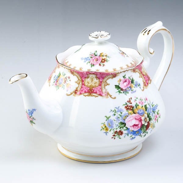 ROYAL ALBERT ロイヤルアルバート Lady Carlyle レディーカーライル ティーポット 金彩 洋食器 #35107_画像1