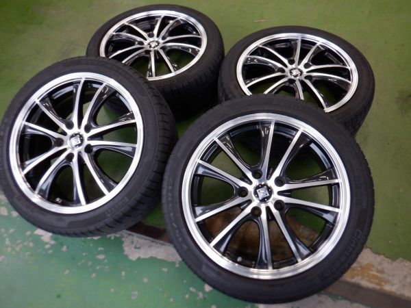 K 送料無料 WEDS ライツレー ブラポリ 17 5H114.3 7J+48 ピレリ チンチュラート 215/45R17 ノア ヴォクシー エスクァイア セレナ アクセラ_画像1