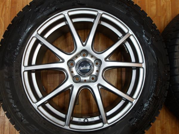 O 送料無料 美品 スタッドレス 4本セット 18インチ 5H114.3 7J+50 ピレリ 225/60R18 アウトバック CR-V CX-5 CX-8 エスクードの画像3