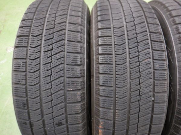 K 送料無料 美品 2020年製 ブラック 5H114.3 7J+38 ブリヂストン ブリザック VRX2 225/60R17 アルファード ヴェルファイア エルグランド_画像10