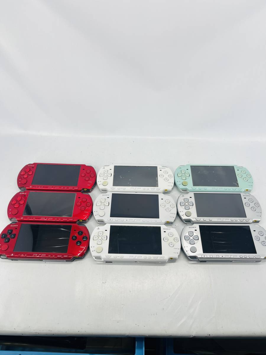 PSP 本体 計9台セット PSP-3000/2000 ジャンク まとめ売り SONY プレイステーション ポータブル_画像1