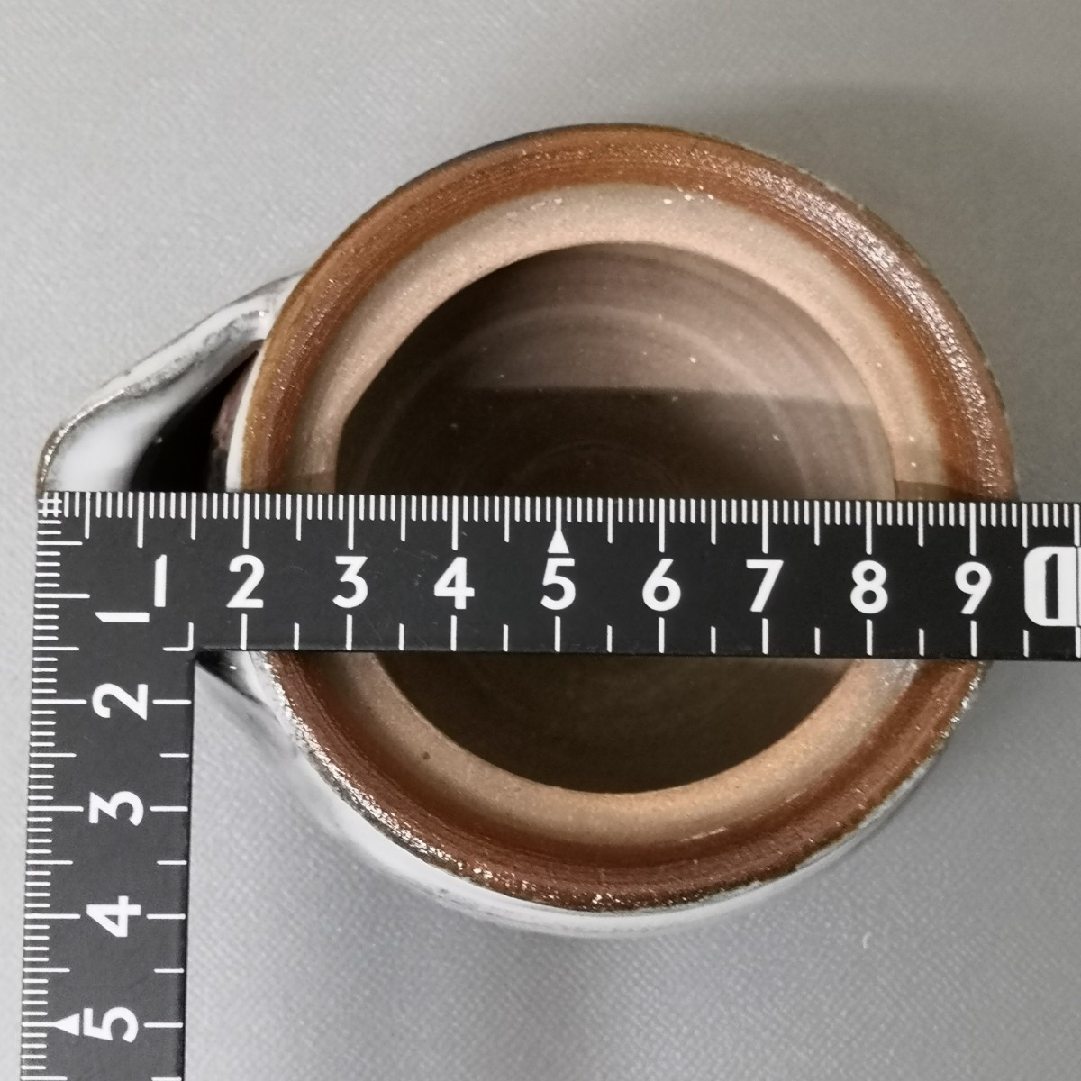 Zc25). bin unused . white glaze Ono wide person inspection : small teapot Bizen . Yakishime . tea utensils . tea utensils small teapot 