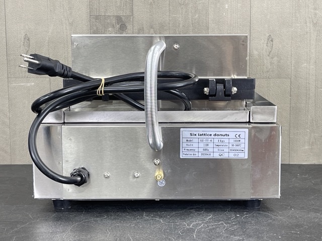 ドーナッツマシン　【中古】動作保証 SZ-TT-6 Crispy Machine Six lattice donuts 110V 60Hz 1550W シルバー/7917_画像4