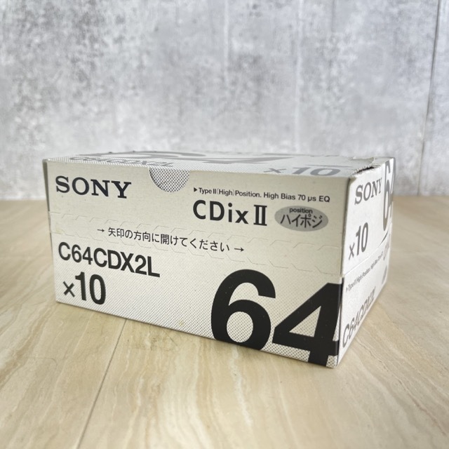  new goods unopened Sony cassette tape 10 pcs set SONY C64CDX2L CDix2 Hi Posi record medium SONY /64752.*2