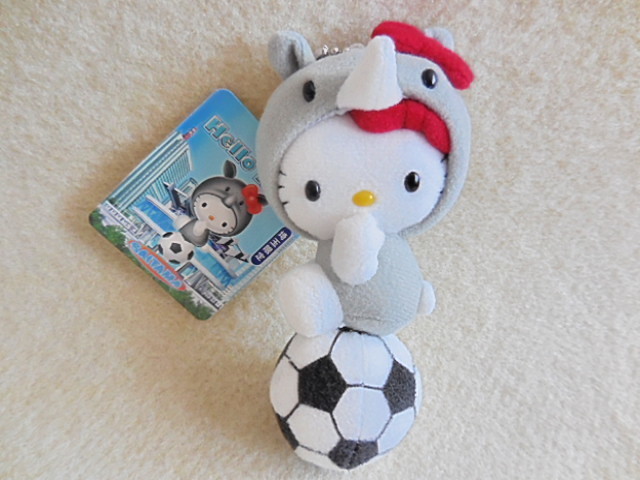 2002年 ご当地 埼玉 限定 サイ 玉 サッカー アニマル ハローキティ マスコット キーホルダー ぬいぐるみ キティ サンリオ ご当地キティ