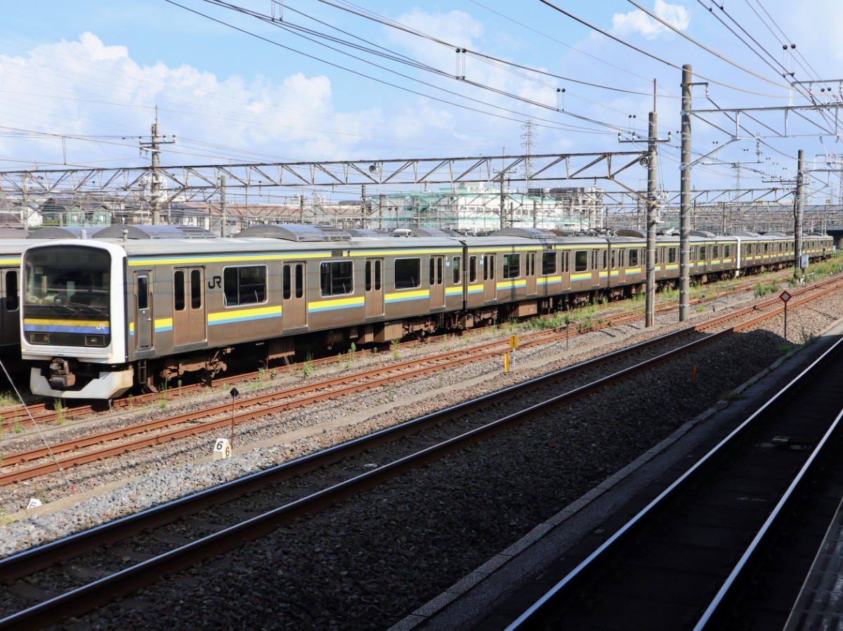 ☆[1-2360]鉄道写真:JR 209系(房総色)☆KGサイズ_画像1