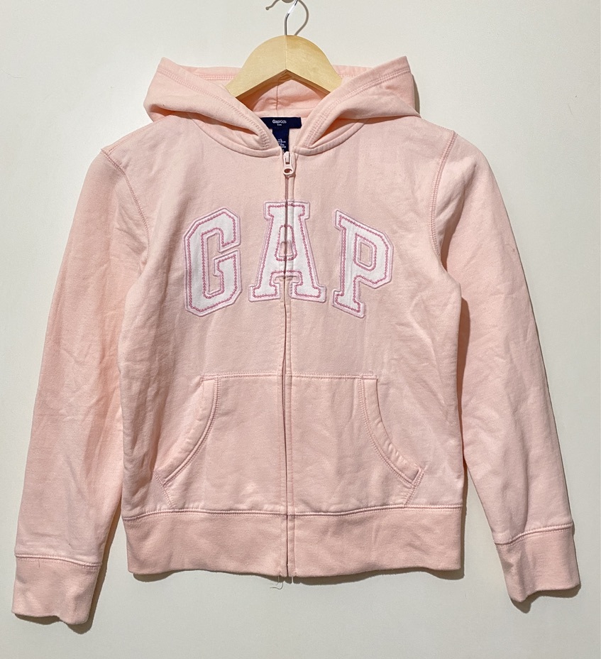 * GAP Kids тренировочный полный Zip Parker Be s вышивка Logo розовый 140cm 10-11YRS Zip выше f-ti-