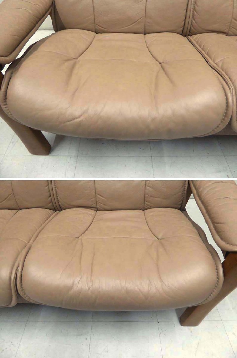 #EKORNES eko -nes# -stroke less less Buckingham Buckingham original leather 2 seater . high back li Klein g sofa 