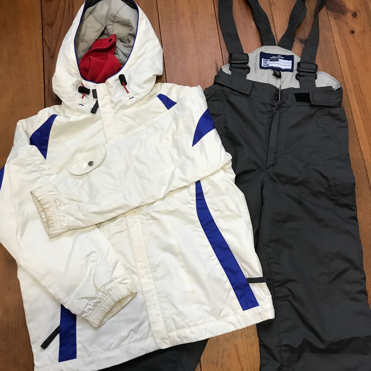 スキーウェア エレッセ ellesse 140 130 GOLDWINスキー 上下 キッズ スノーボード 子供 防寒着 雪遊び スキー教室 男女兼用 男の子 女の子_画像1