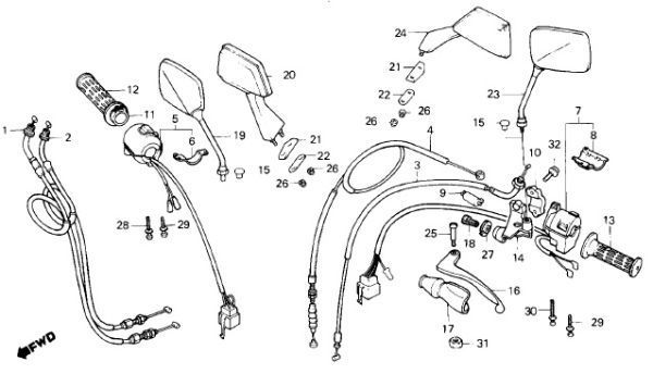 NC17 前期 純正 スターター マグネチック スイッチASSY CBR400F スターター sw セル リレー F2 エンデュランス cbx750S ホライゾン .mb0_NC17　F-4