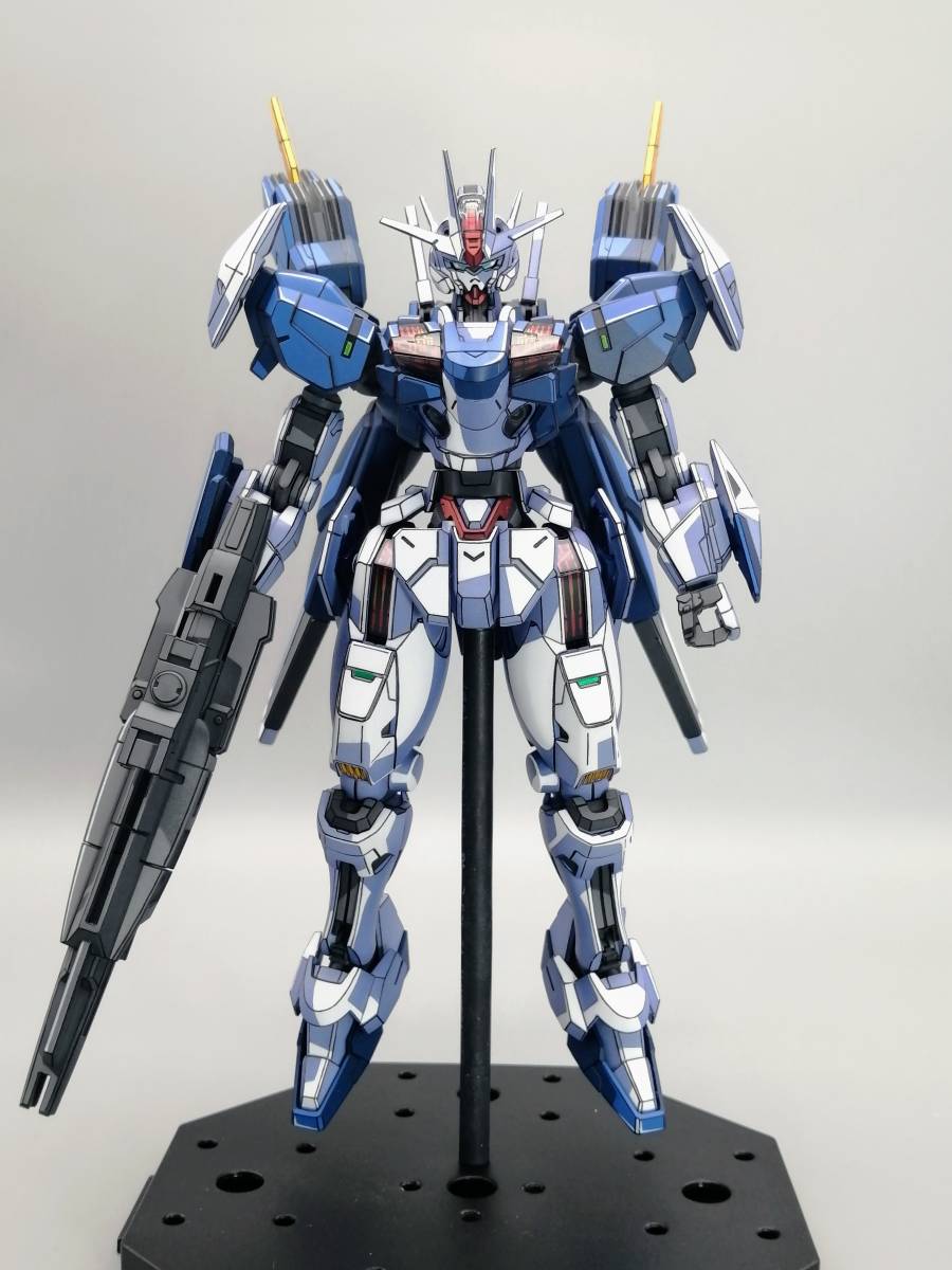 プラモデル ガンプラ【完成品】HG ガンダム エアリアル改修型 『水星の魔女』★アニメ塗り・イラスト風模型★-01-_画像6