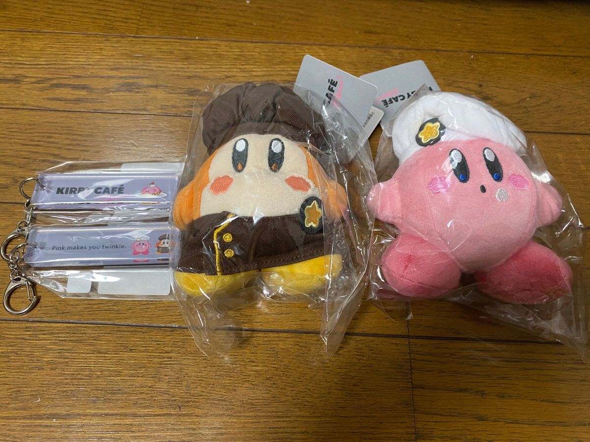 東京駅　カービィカフェ　KIRBY CAFE petit 限定マスコット、ルームキーホルダー　カービィとワイルディ