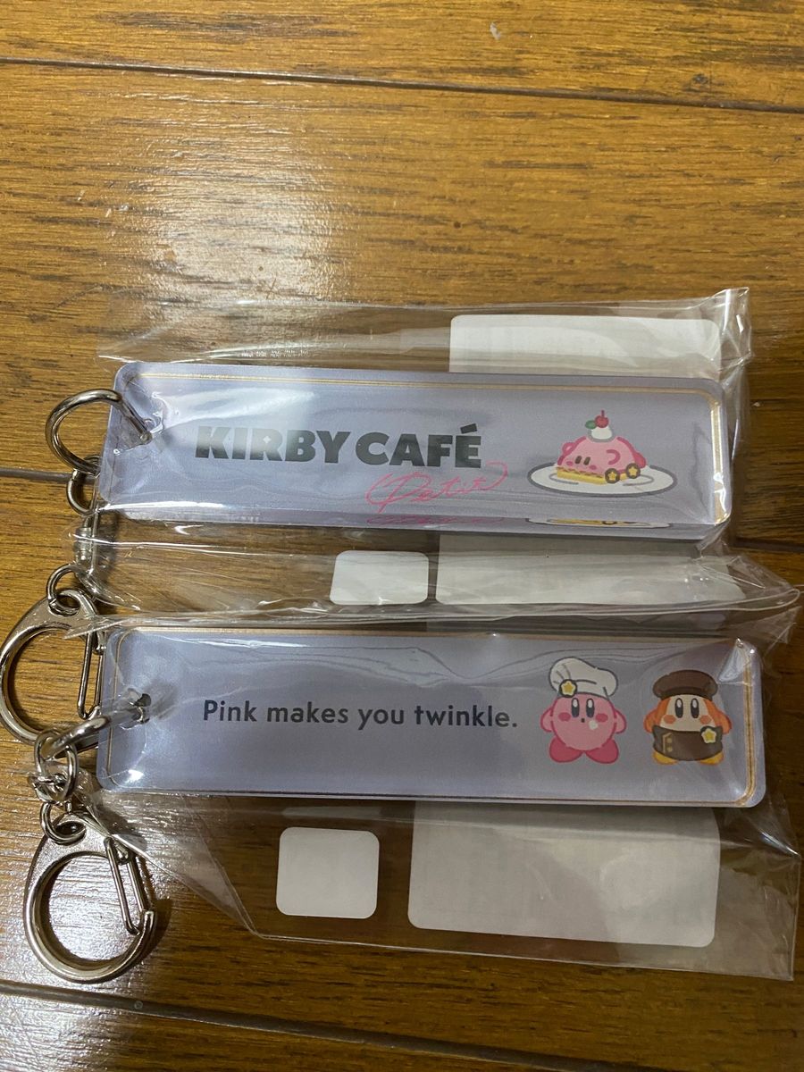 東京駅　カービィカフェ　KIRBY CAFE petit 限定マスコット、ルームキーホルダー　カービィとワイルディ