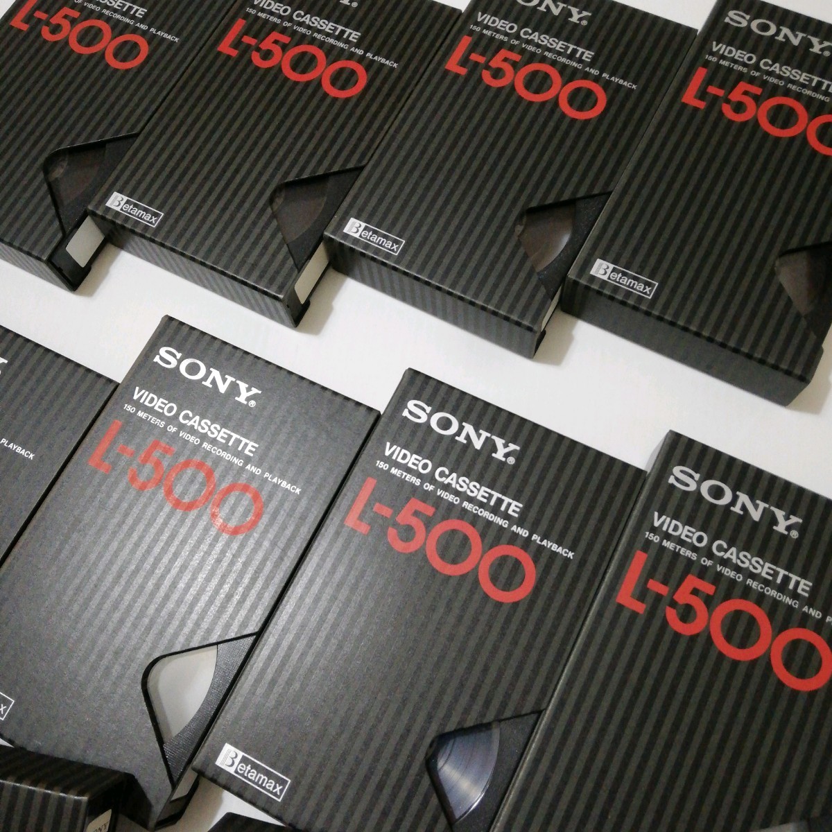 【使用済10本】ビデオカセットテープ ベータ L-500 L-750 ソニー sony 昭和 / 良品専科 ビデオ カセット_画像2