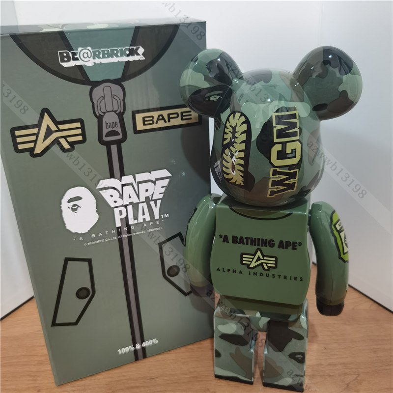 BE@RBRICK × ALPHA ベアブリック bearbrick コラボ MEDICOM TOY 400% メディコム トイ_画像2