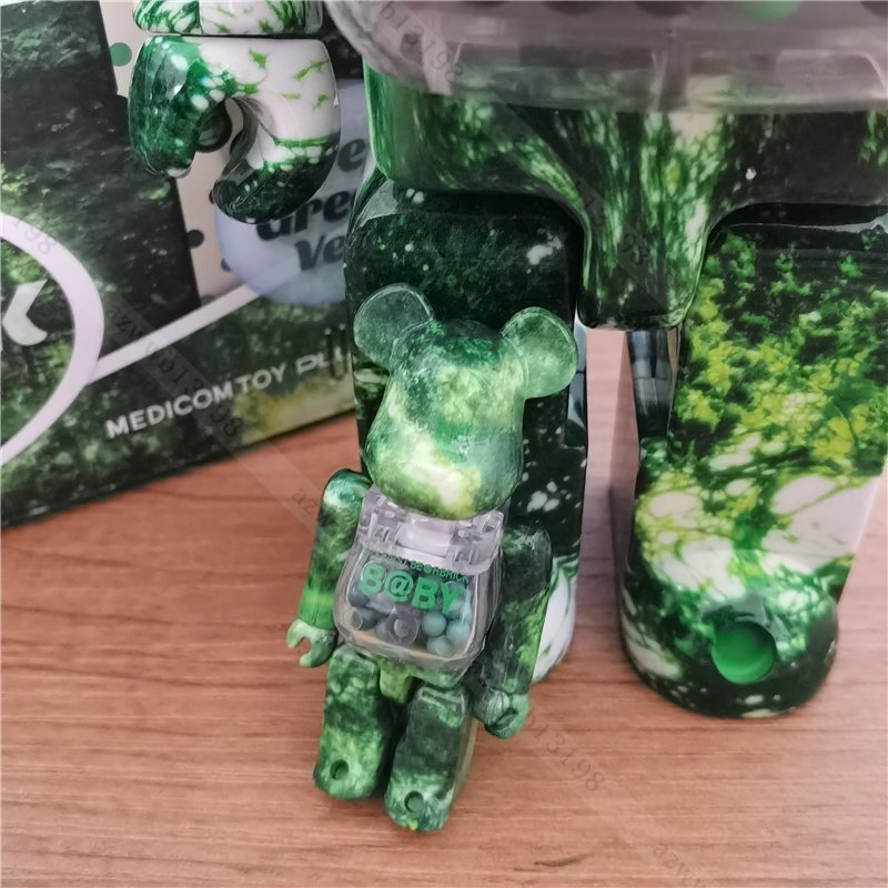 MY FIRST BE@RBRICK B@BY × FOREST GREEN ベアブリック コラボ MEDICOM TOY 400%+100% メディコム トイ_画像4