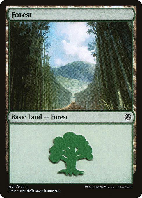 MTG ■土地/英語版■《森/Forest》ジャンプスタート JMP_画像1