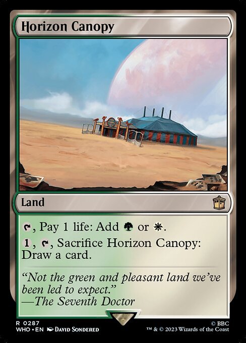 MTG ■土地/英語版■ 《地平線の梢/Horizon Canopy》ドクター・フー WHO_画像1