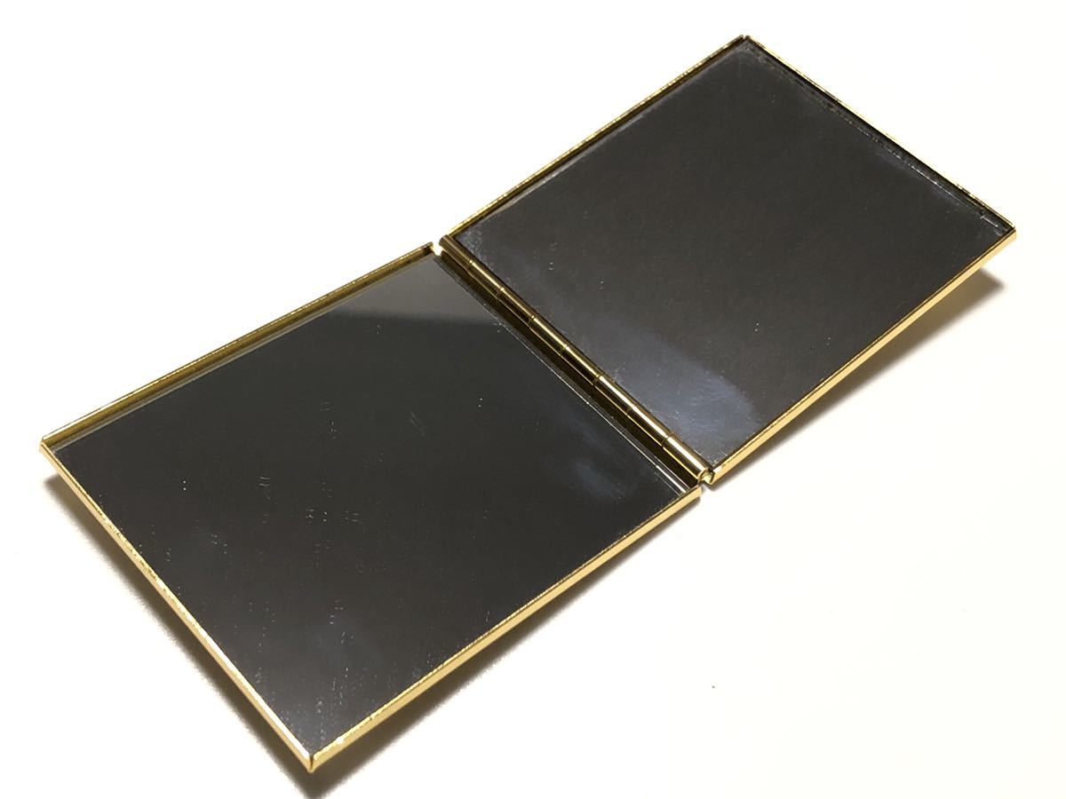  Iwata shop Ise city .. after .. original gold ... compact mirror beautiful goods felt cover * outer box attached 