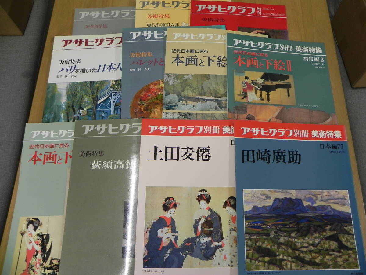 【美術特集不揃い11冊セット】【送料無料】アサヒグラフ　朝日新聞社　co-s8.23111380_画像1