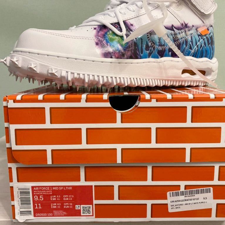 Off-White × Nike Air Force 1 Mid Graffiti 27 5cm オフ Off-White × Nike Air Force 1 Mid Graffiti 27 5cm オフ