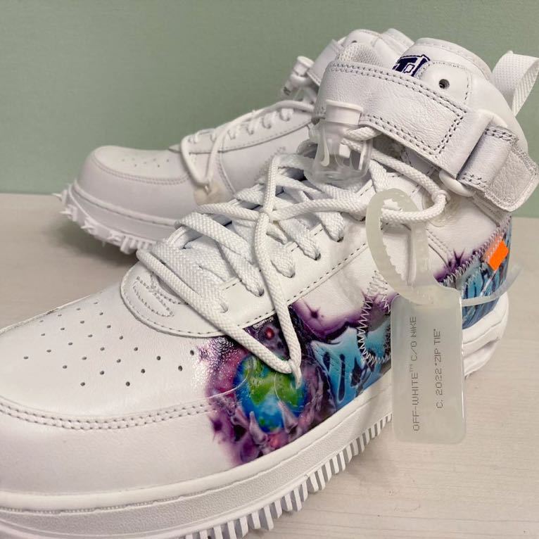 Off-White × Nike Air Force 1 Mid Graffiti 27 5cm オフ Off-White × Nike Air Force 1 Mid Graffiti 27 5cm オフ