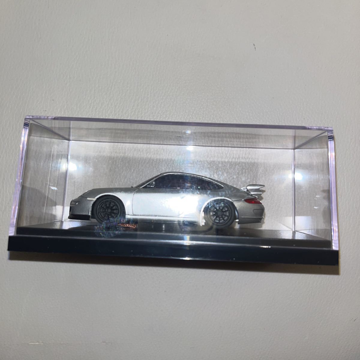 美品　京商 1/43 Dslot43 ポルシェ911 GT3 銀　シルバー スロットカー カラーサンプル　ミニカー　モデルカー_画像5