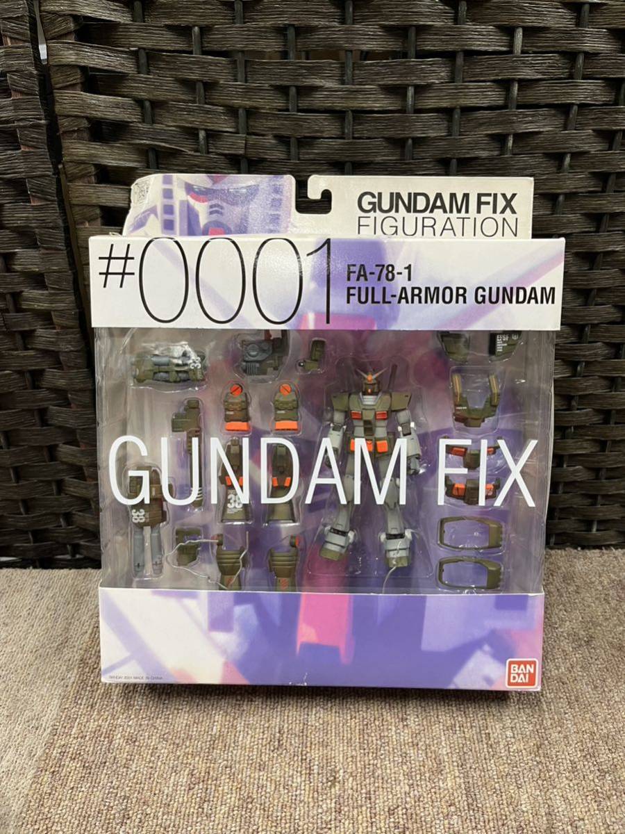 P6660 バンダイ　GUNDAM FIX ガンダムフィックスフィギュレーション　♯0001 FA-78-1 フルアーマーガンダム　フィギュア　発送80サイズ_画像1
