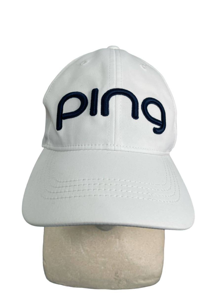 【美品】PING ゴルフキャップ ピン 帽子 キャップ GOLF ロゴ キャロウェイ タイトリスト コブラ_画像2