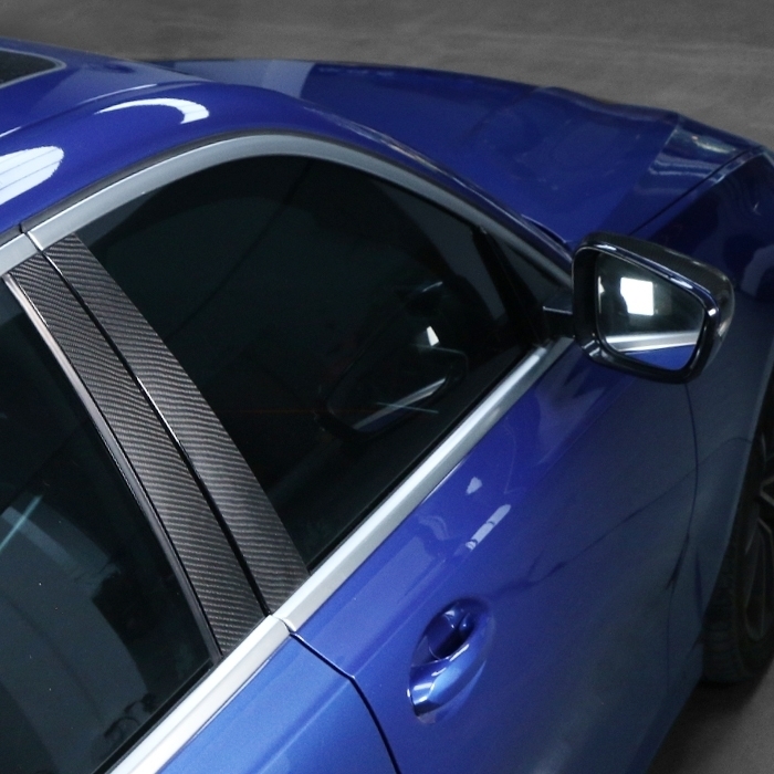 BMW G20用 カーボン製 ウインドウ パネル カバー ピラー サイド トリム フレームの画像4