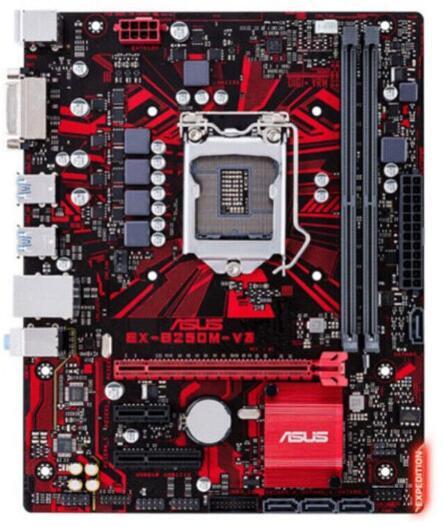 ASUS EX-B250M-V3 Intel B250 LGA 1151 DDR4 MATX Core DVI-D USB 3.1 Motherboard_画像1
