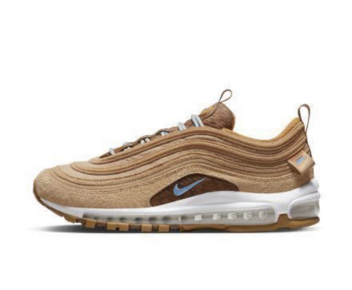 新品 NIKE AIR MAX 97 SE エア マックス Teddy Bear Parline エアマックス テディベア スウェード メンズ 茶色 正規品 26.5 US8.5 タグ付き_画像2