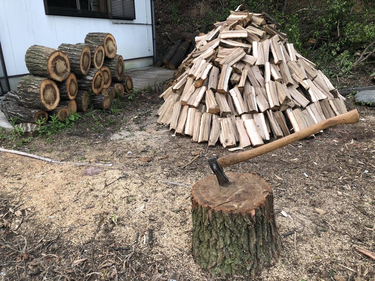 薪(広葉樹)　ナラ&サクラ　愛知県名古屋市天白区　30cm前後　10kg=1,000円_画像4