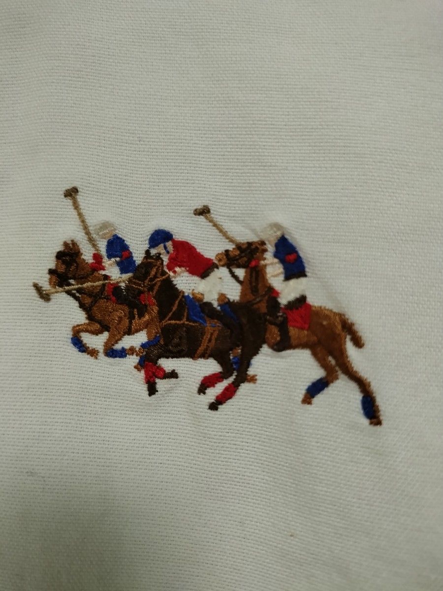 POLO RALPH LAUREN ポロラルフローレン Ladiesシャツ長袖7号 サイズSかM位 色ホワイト