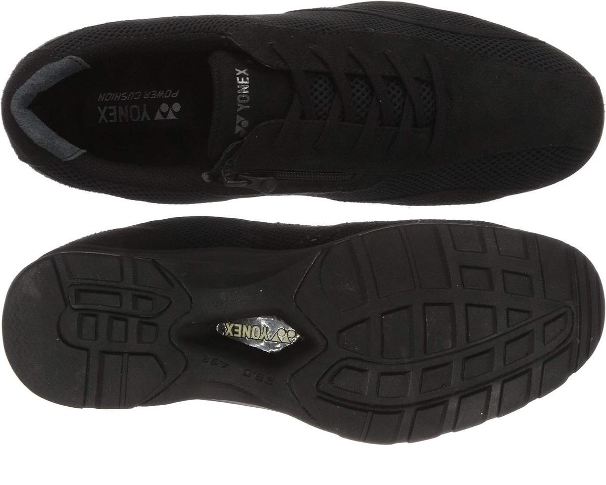 M30AW black 25.0cm Yonex YONEX power cushion walking shoes men's shoes wide width wide 4.5E mesh fastener 