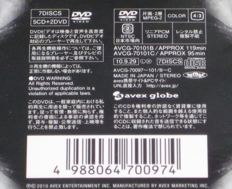 完全生産限定盤！特殊パッケージ仕様・globe（小室哲哉・ケイコ・マークパンサー）・5CD & 2DVD・「globe 15YEARS - TK SELECTION -」_画像4