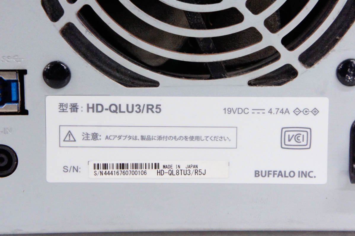 BUFFALO バッファロー HD-QLU3/R5 DriveStation ドライブステーション_画像4