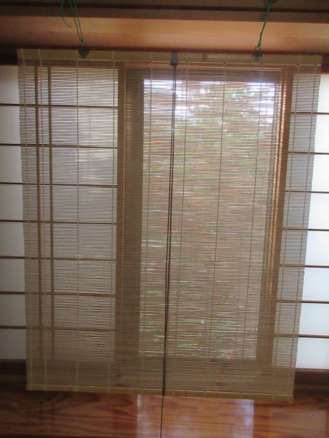 江戸御簾B 幅88×長108㎝ 未使用経年変化有 見た目も美しい日本伝統工芸品 技と美の凝縮 窓辺の印象が変わります