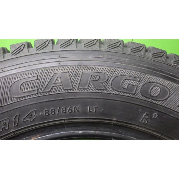 グッドイヤー ICENAVI CARGO 155/80R14 4本SET■2019年製8~9分山スタッドレス■中古 特筆すべき損傷なし■帯広市手渡し可■プロボックス等_画像10