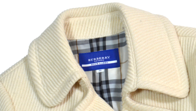 ノバチェック 秋冬 BURBERRY BLUE LABEL バーバリーブルーレーベル カジュアル レディース 婦人 アウター コート サイズ 38_画像2