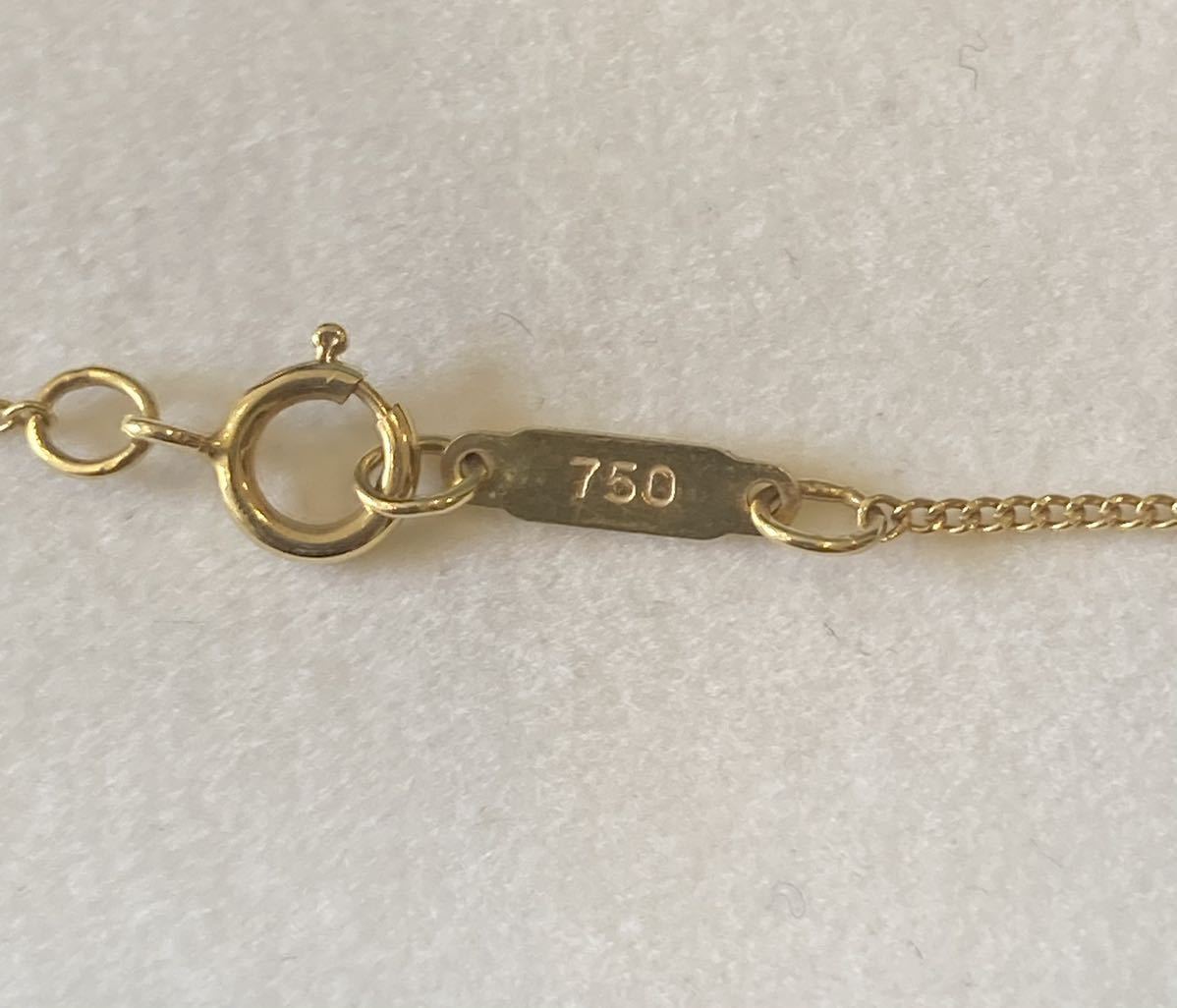 新品 正規品 ティファニー tiffany&co. ネックレス イエローゴールド リーフ K18 750 ケース巾着紙袋 ゴールド プレゼント_画像5